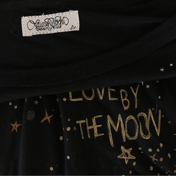 🆕 Lauren Moshi Love by the Moon Metallic Top - Picture 3 of 4